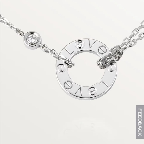 Like new Cartier love necklace white gold. - Picture 4 of 7